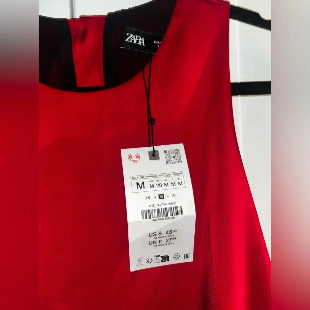 Zara Red Balloon Top